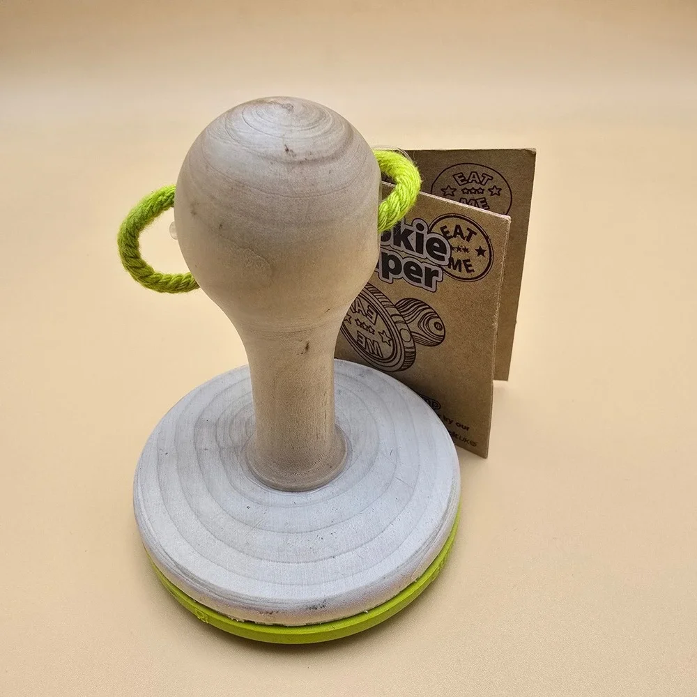 Fun EAT‎ ME Design Suck UK Cookie Stamper Wood Handle Kitchen Baking Tool